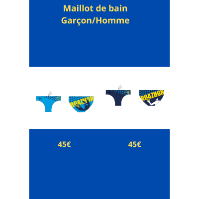 Maillot de bain Homme/Garçon (100 ans) collecteur